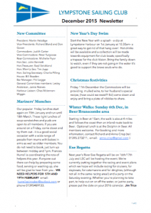 Lympstone Sailing Club Newsletter Image